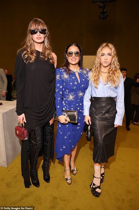 Salma Hayek’s Daughter Valentina Attends Gucci Show In Milan 